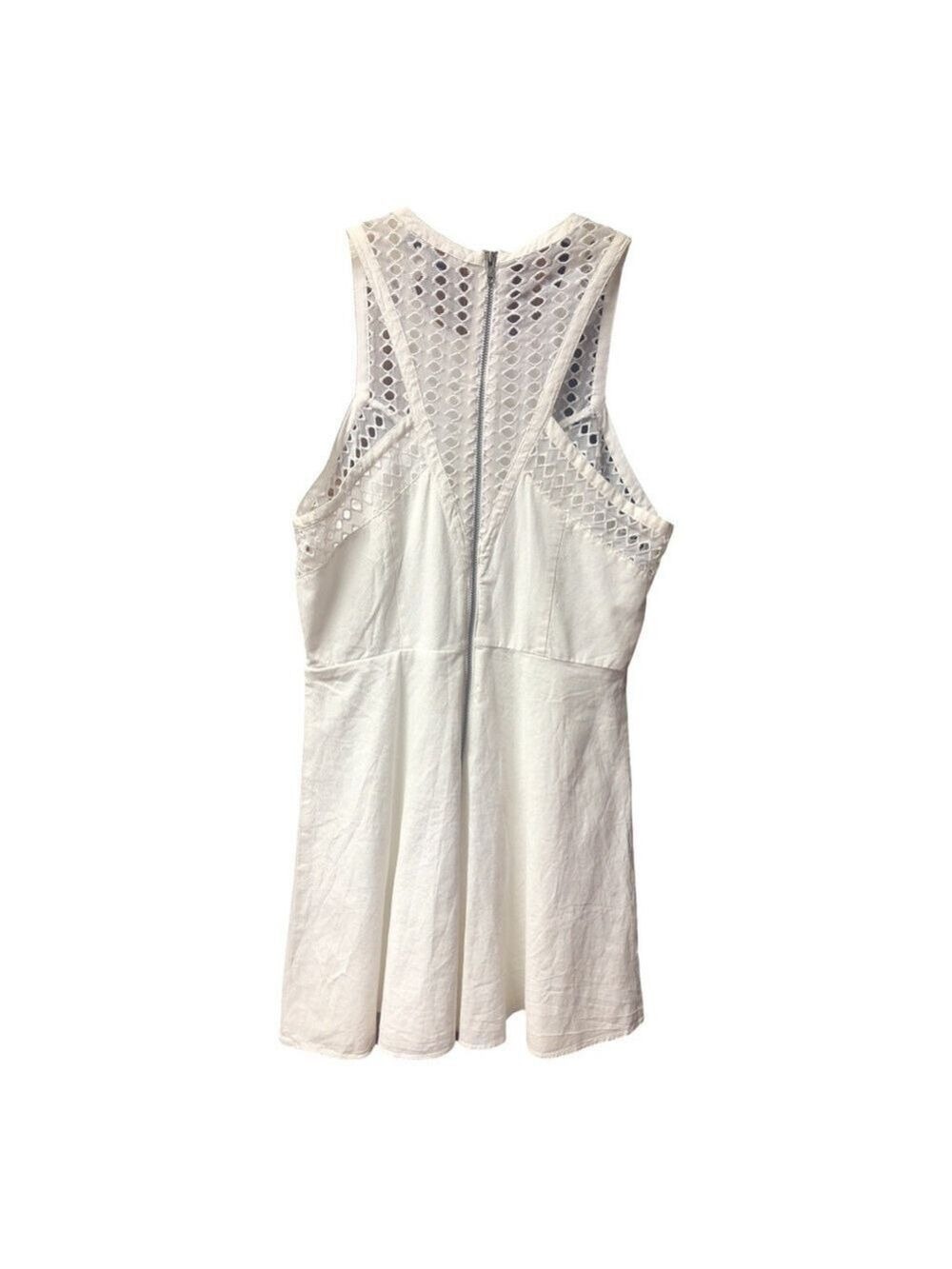 American Eagle Elegant White Sleeveless Dress - Picture 2 of 4
